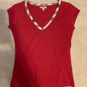 Burberry red shirt